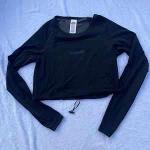 Gymshark long sleeve cropped shirt sz small